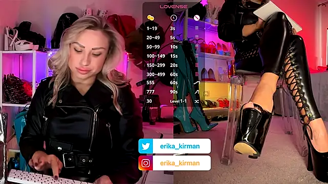 Snapshot of Erika_Kirman chatting on November 7, 9:42 am Erika Kirman online show from November 7, 9:42 am