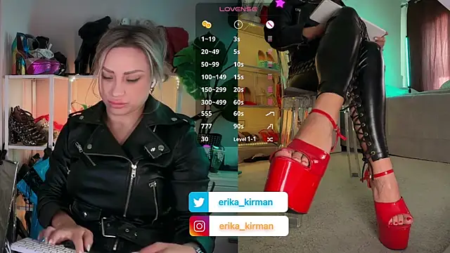 Snapshot of Erika_Kirman chatting on November 26, 2:29 pm Erika Kirman online show from November 26, 2:29 pm