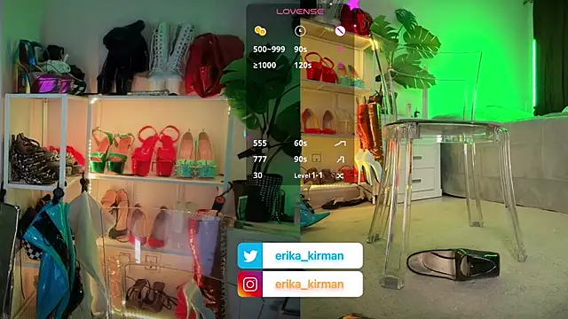 Snapshot of Erika_Kirman chatting on December 1, 4:45 pm Erika Kirman online show from December 1, 4:45 pm