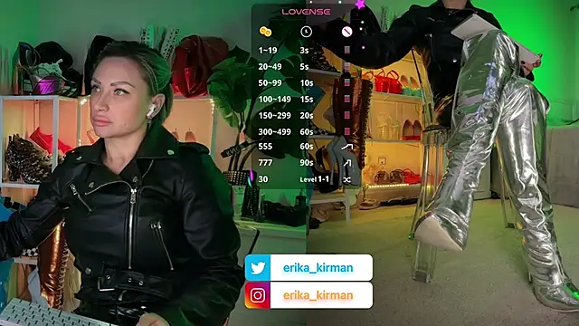 Snapshot of Erika_Kirman chatting on January 9, 2:31 pm Erika Kirman online show from January 9, 2:31 pm