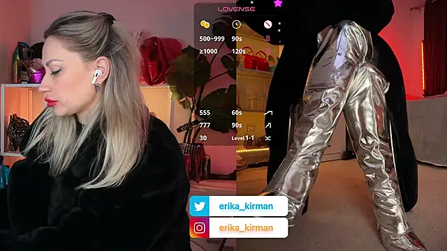 Snapshot of Erika_Kirman chatting on January 15, 2:10 pm Erika Kirman online show from January 15, 2:10 pm