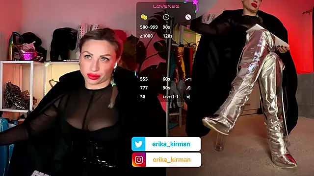 Snapshot of Erika_Kirman chatting on January 16, 1:04 pm Erika Kirman online show from January 16, 1:04 pm
