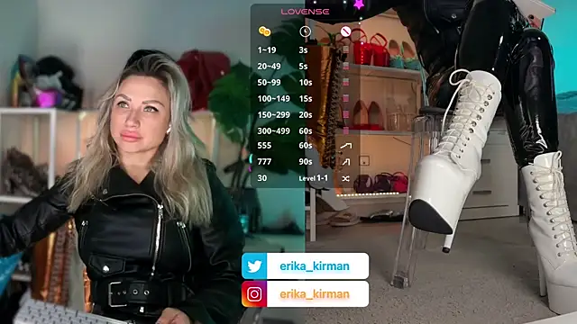 Snapshot of Erika_Kirman chatting on January 18, 10:08 am Erika Kirman online show from January 18, 10:08 am