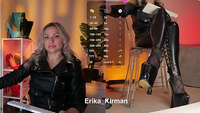 Snapshot of Erika_Kirman chatting on March 30, 2:07 pm Erika Kirman online show from March 30, 2:07 pm