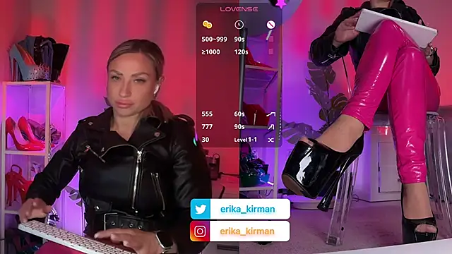 Snapshot of Erika_Kirman chatting on April 5, 10:34 am Erika Kirman online show from April 5, 10:34 am