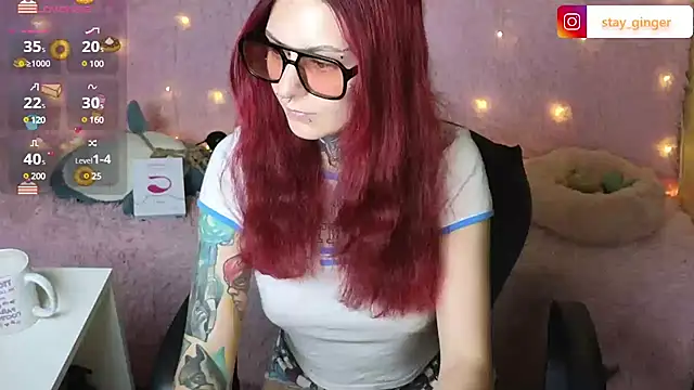 Snapshot of Ginger_Stay chatting on January 22, 4:12 pm Ginger Stay online show from January 22, 4:12 pm