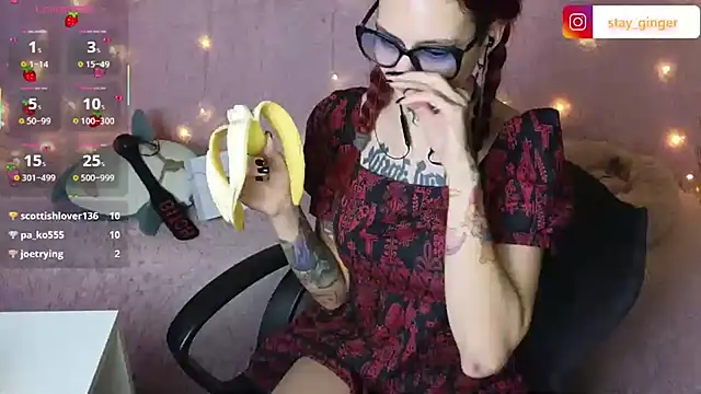 Snapshot of Ginger_Stay chatting on February 4, 6:49 pm Ginger Stay online show from February 4, 6:49 pm