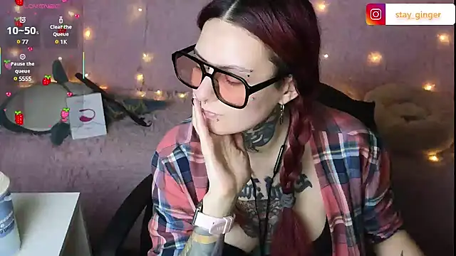 Snapshot of Ginger_Stay chatting on February 10, 8:53 pm Ginger Stay online show from February 10, 8:53 pm