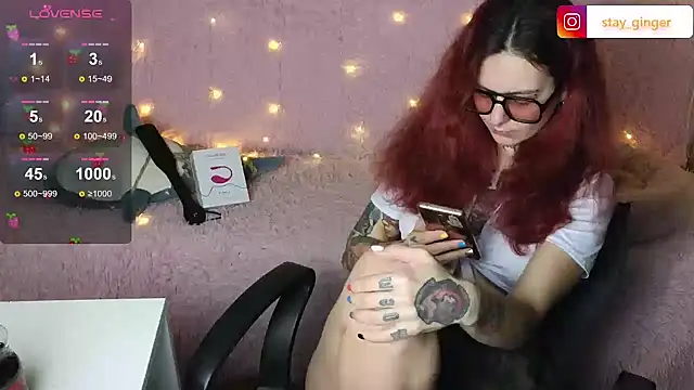 Snapshot of Ginger_Stay chatting on March 2, 7:56 pm Ginger Stay online show from March 2, 7:56 pm