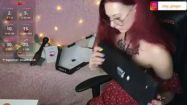 Snapshot of Ginger_Stay chatting on March 8, 10:11 am Ginger Stay online show from March 8, 10:11 am