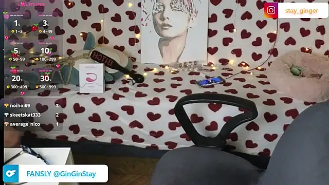 Snapshot of Ginger_Stay chatting on March 22, 10:17 am Ginger Stay online show from March 22, 10:17 am