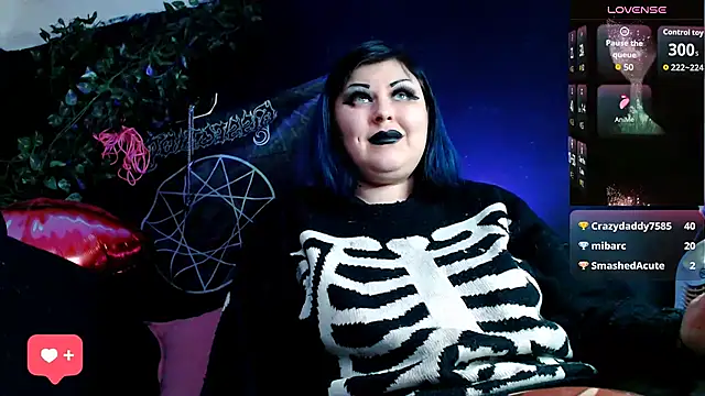 Snapshot of Psychobitch7 chatting on February 5, 9:52 pm Psychobitch7 online show from February 5, 9:52 pm