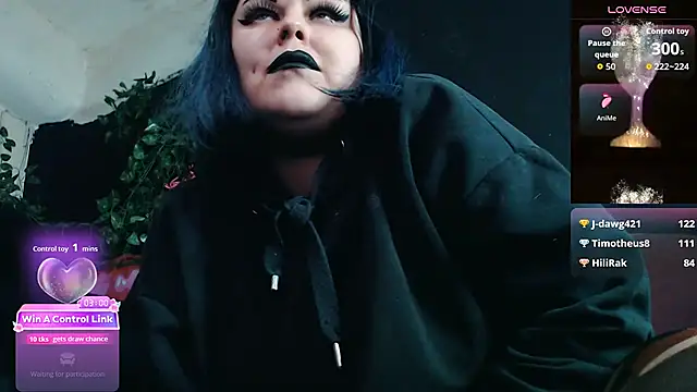 Snapshot of Psychobitch7 chatting on February 7, 8:12 pm Psychobitch7 online show from February 7, 8:12 pm