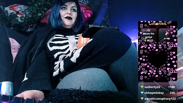 Snapshot of Psychobitch7 chatting on February 20, 10:10 pm Psychobitch7 online show from February 20, 10:10 pm