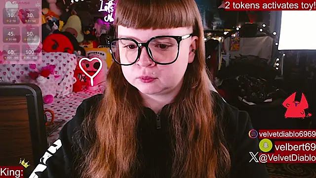 VelvetDiablo online show from February 19, 12:39 am