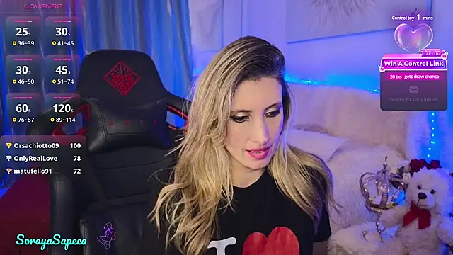 SorayaSapeca online show from February 25, 7:47 pm