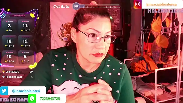 LaInsaciableIntensa online show from April 12, 2:16 am