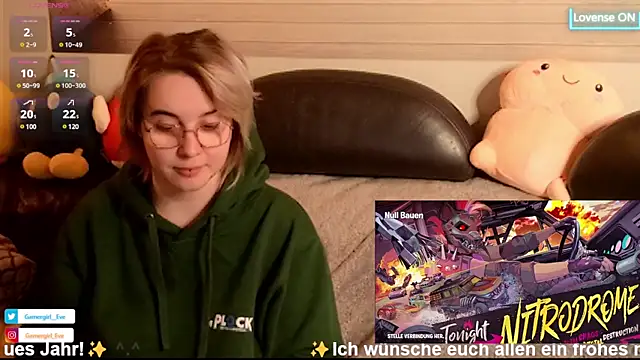 Snapshot of GamerGirl_Eve chatting on January 1, 7:10 pm GamerGirl Eve online show from January 1, 7:10 pm