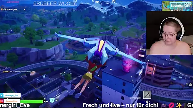 Snapshot of GamerGirl_Eve chatting on March 1, 7:15 pm GamerGirl Eve online show from March 1, 7:15 pm