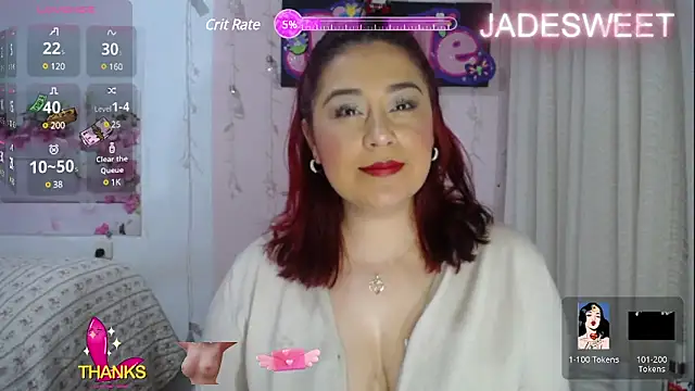 Snapshot of JADE_SWEET2 chatting on January 31, 8:54 pm JADE SWEET2 online show from January 31, 8:54 pm