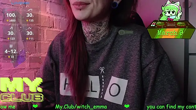 Witch Emma online show from March 9, 7:56 am