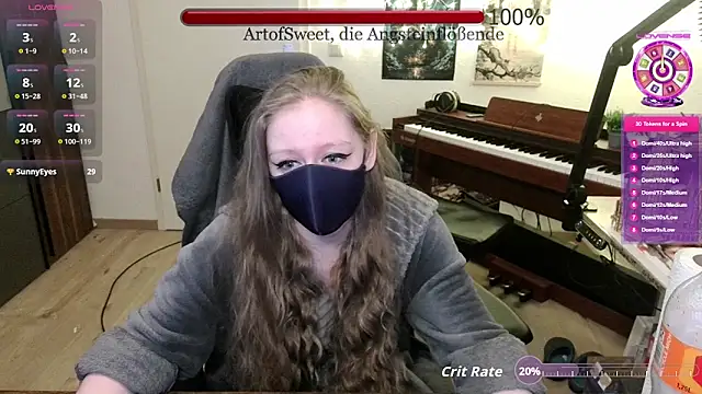Snapshot of ArtofSweet chatting on May 10, 7:19 pm ArtofSweet online show from May 10, 7:19 pm