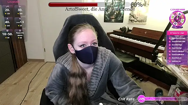 Snapshot of ArtofSweet chatting on May 13, 8:06 pm ArtofSweet online show from May 13, 8:06 pm