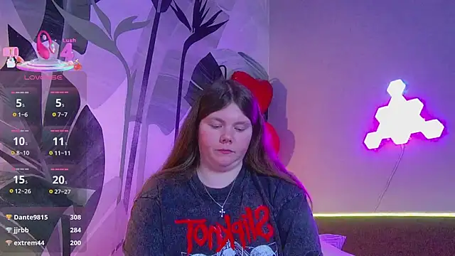 Snapshot of RubyValen chatting on March 2, 5:19 am RubyValen online show from March 2, 5:19 am