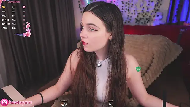 Snapshot of How2Meow chatting on July 28, 5:34 pm How2Meow online show from July 28, 5:34 pm