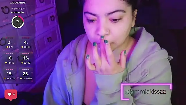 kimmiakiss22 online show from March 15, 1:55 am